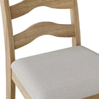Chaises de salle à manger sophistiquées en bois CraftPorch (Lot de 2) - N/A