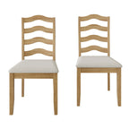 Chaises de salle à manger sophistiquées en bois CraftPorch (Lot de 2) - N/A