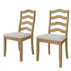 Chaises de salle à manger sophistiquées en bois CraftPorch (Lot de 2) - N/A