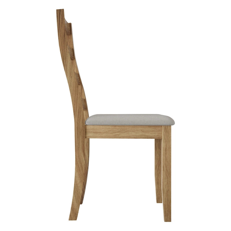 Chaises de salle à manger sophistiquées en bois CraftPorch (Lot de 2) - N/A