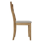 Chaises de salle à manger sophistiquées en bois CraftPorch (Lot de 2) - N/A