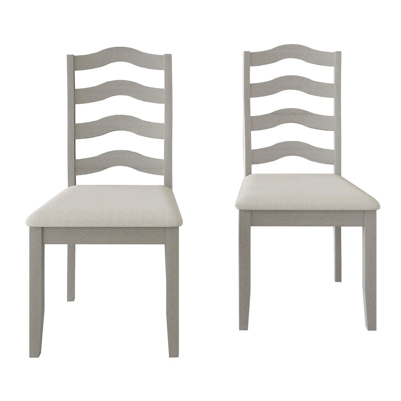 Chaises de salle à manger sophistiquées en bois CraftPorch (Lot de 2) - N/A
