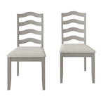 Chaises de salle à manger sophistiquées en bois CraftPorch (Lot de 2) - N/A