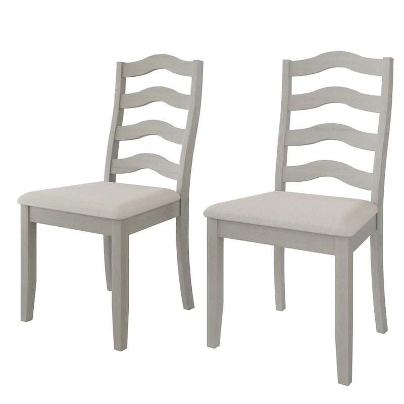 Chaises de salle à manger sophistiquées en bois CraftPorch (Lot de 2) - N/A