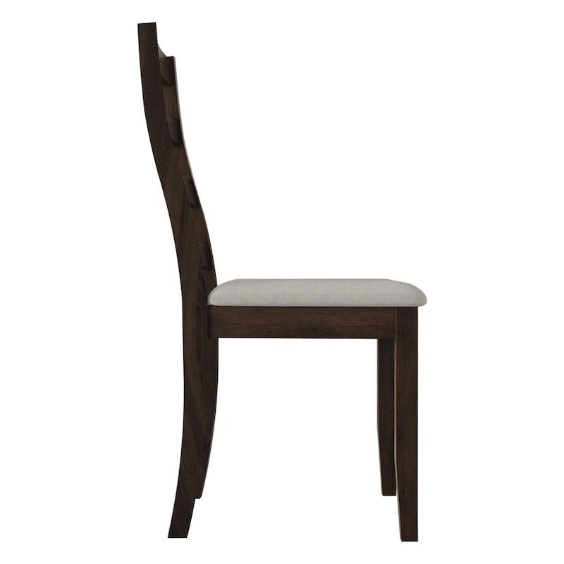 Chaises de salle à manger sophistiquées en bois CraftPorch (Lot de 2) - N/A