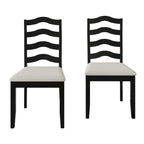 Chaises de salle à manger sophistiquées en bois CraftPorch (Lot de 2) - N/A