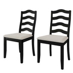 Chaises de salle à manger sophistiquées en bois CraftPorch (Lot de 2) - N/A