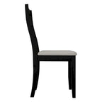 Chaises de salle à manger sophistiquées en bois CraftPorch (Lot de 2) - N/A