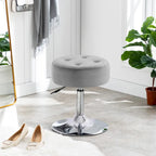 Tabouret de coiffeuse rond pivotant à hauteur réglable