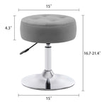 Tabouret de coiffeuse rond pivotant à hauteur réglable