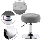 Tabouret de coiffeuse rond pivotant à hauteur réglable