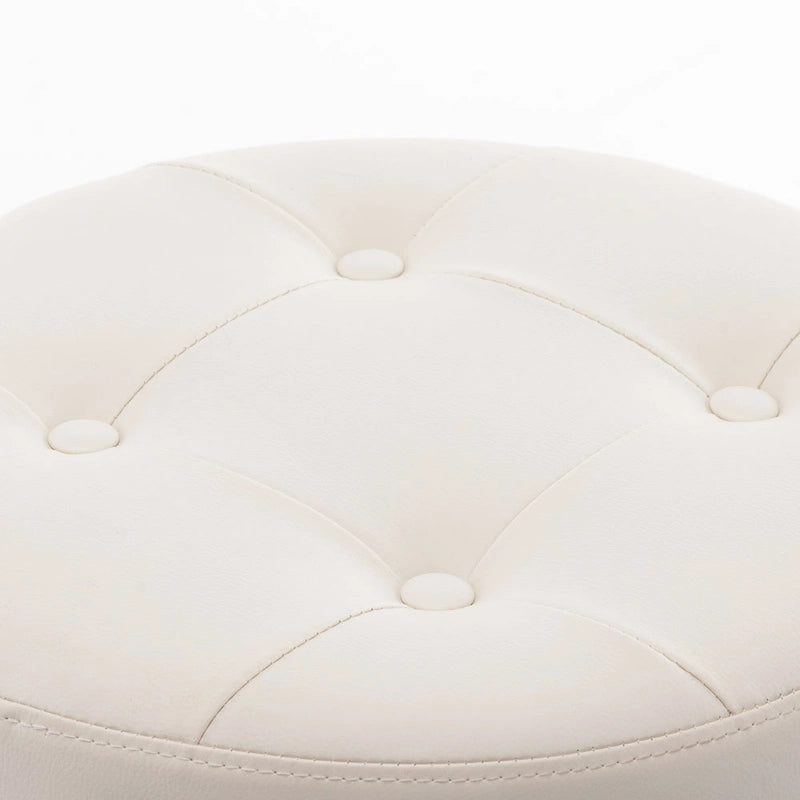 Tabouret de coiffeuse rond pivotant à hauteur réglable