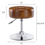 Tabouret de coiffeuse rond pivotant à hauteur réglable