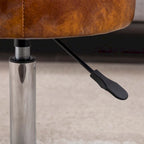 Tabouret de coiffeuse rond pivotant à hauteur réglable
