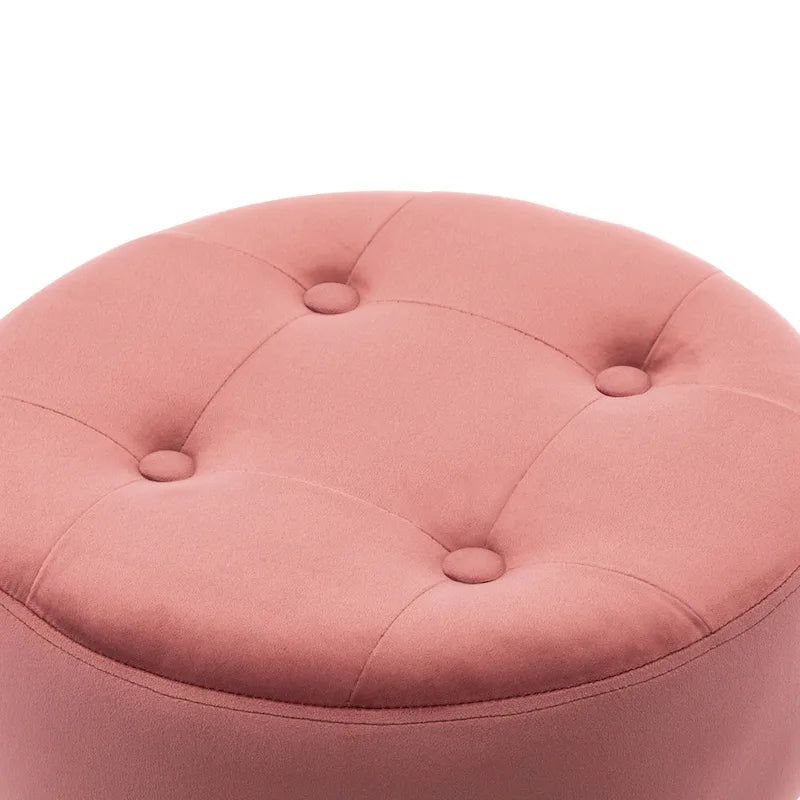 Tabouret de coiffeuse rond pivotant à hauteur réglable
