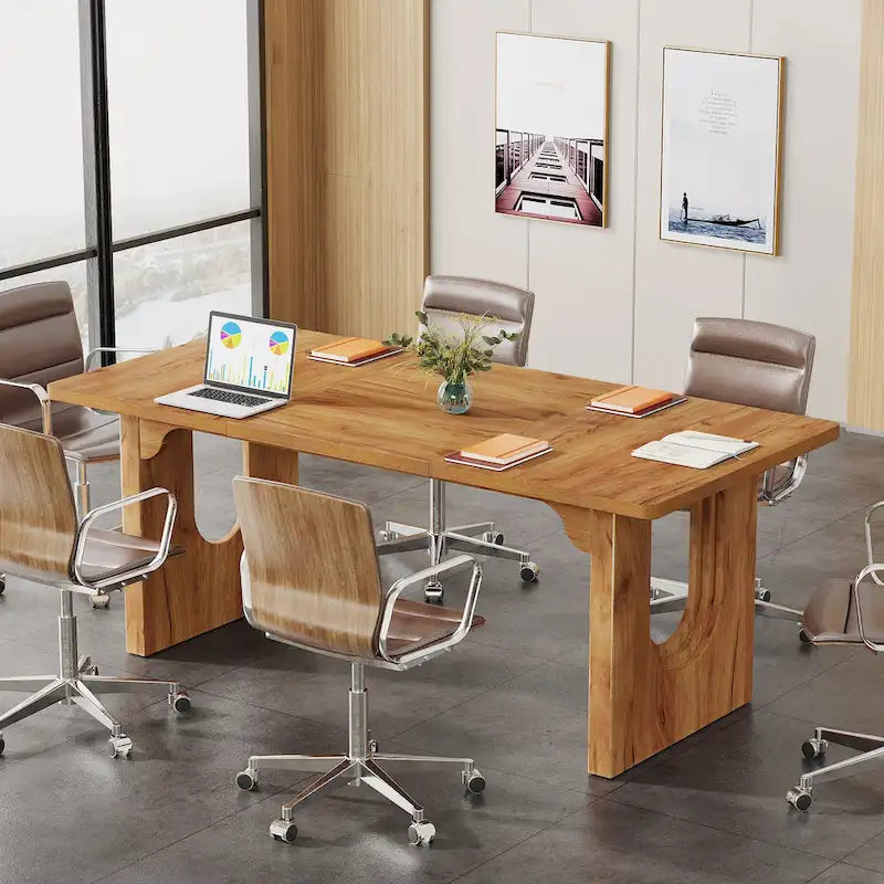 Bureau individuel grand format, blanc/noir, 70,9 po de large