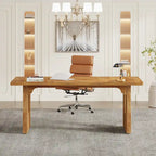 Bureau individuel grand format, blanc/noir, 70,9 po de large