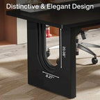 Bureau individuel grand format, blanc/noir, 70,9 po de large