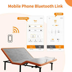 Cadre de lit réglable ESHINE - Matelas hybride à mémoire de forme 2000 Series de 14 pouces