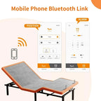 Cadre de lit réglable ESHINE - Matelas hybride à mémoire de forme 2000 Series de 14 pouces