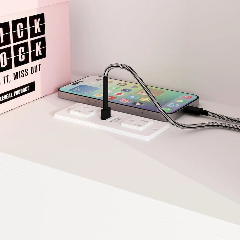 65Tête de lit Queen Size avec bibliothèque Timechee, étagère réglable et lumière RVB