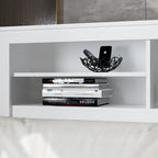 65Tête de lit Queen Size avec bibliothèque Timechee, étagère réglable et lumière RVB