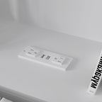 65Tête de lit Queen Size avec bibliothèque Timechee, étagère réglable et lumière RVB