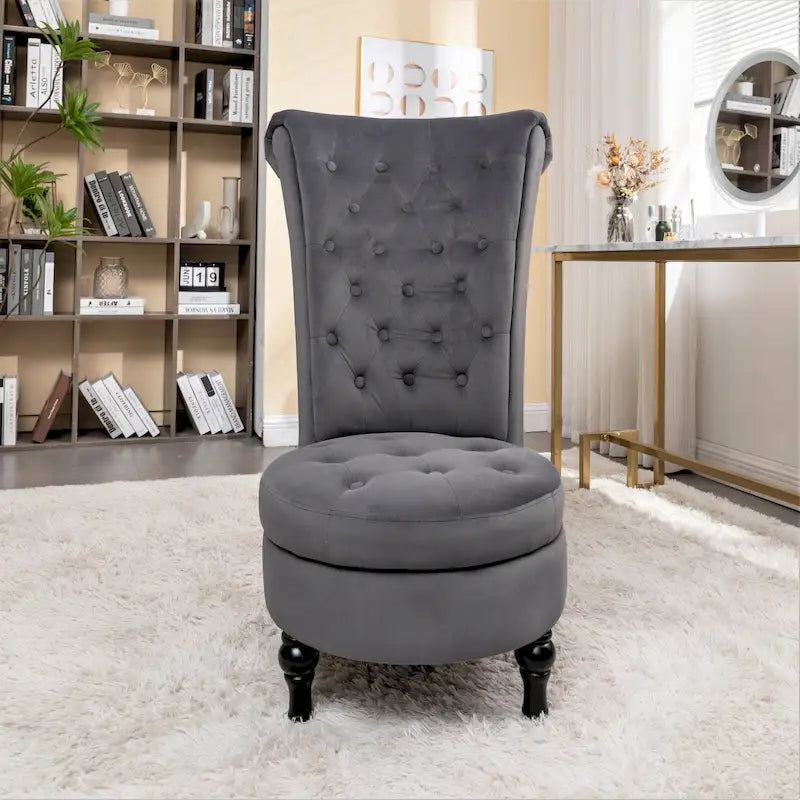 Chaise de vanité haute Gosser 20 en velours large