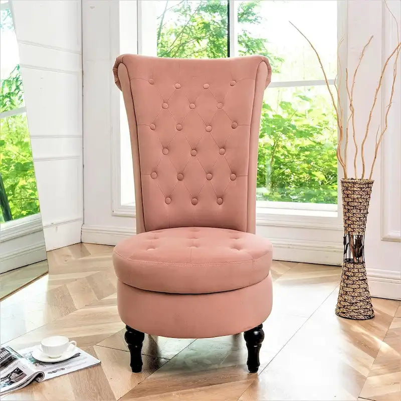 Chaise de vanité haute Gosser 20 en velours large
