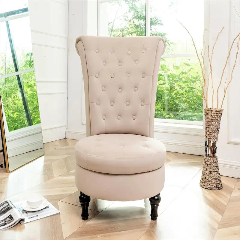 Chaise de vanité haute Gosser 20 en velours large