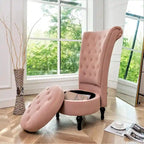 Chaise de vanité haute Gosser 20 en velours large