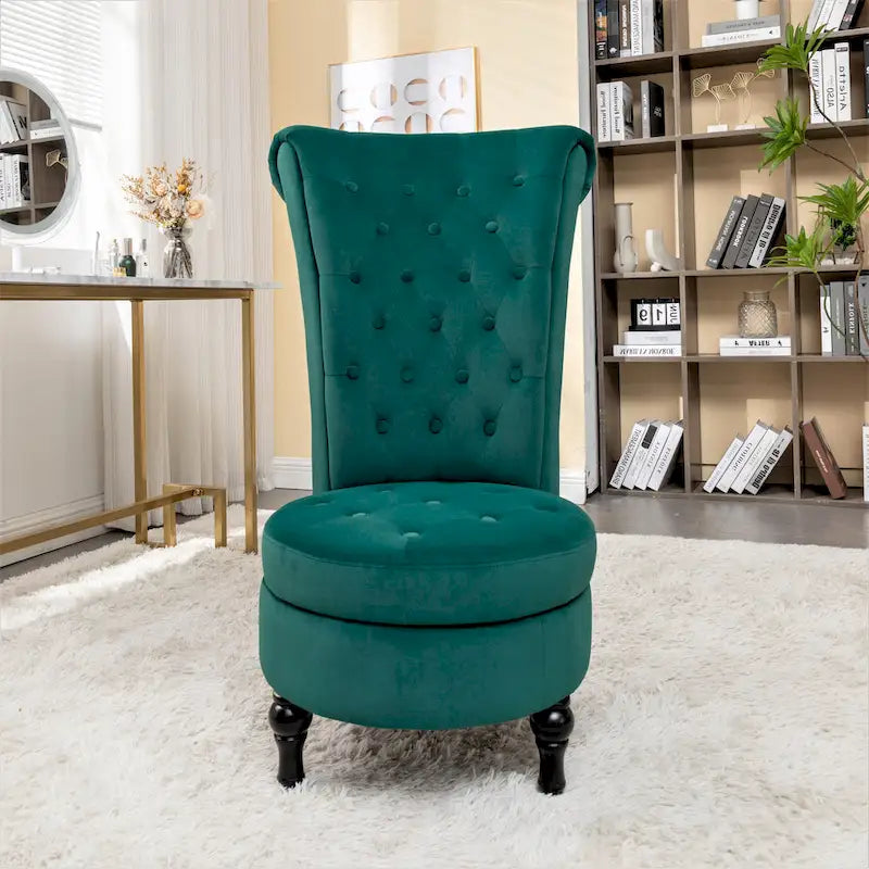 Chaise de vanité haute Gosser 20 en velours large