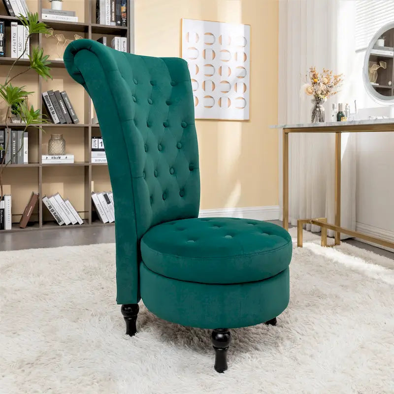 Chaise de vanité haute Gosser 20 en velours large