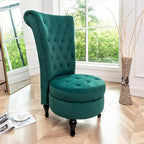 Chaise de vanité haute Gosser 20 en velours large