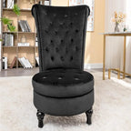 Chaise de vanité haute Gosser 20 en velours large