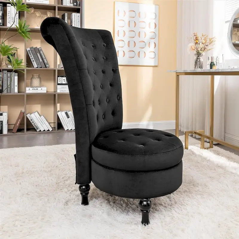Chaise de vanité haute Gosser 20 en velours large