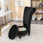 Chaise de vanité haute Gosser 20 en velours large