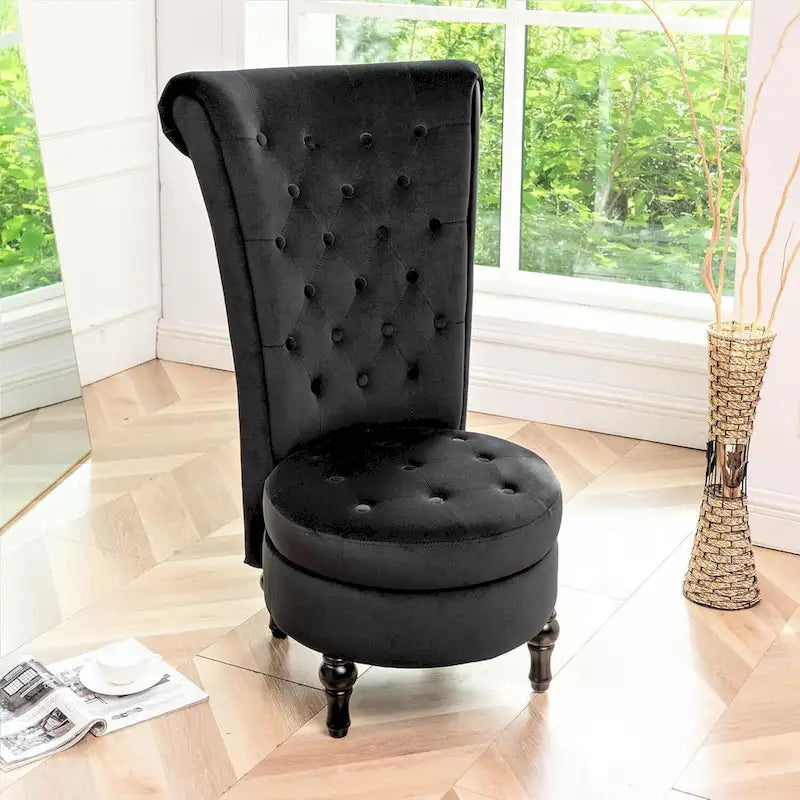Chaise de vanité haute Gosser 20 en velours large