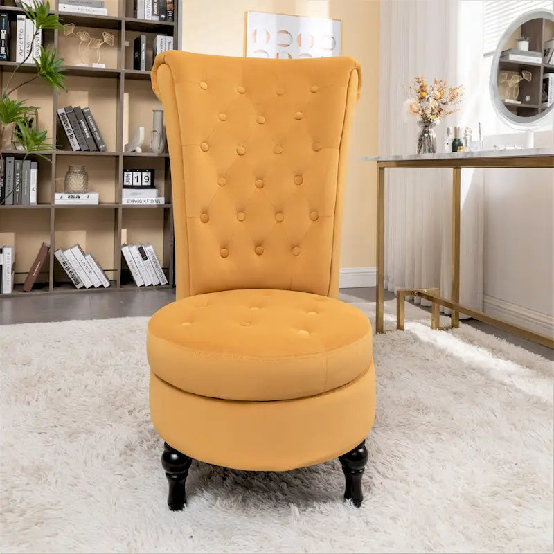 Chaise de vanité haute Gosser 20 en velours large