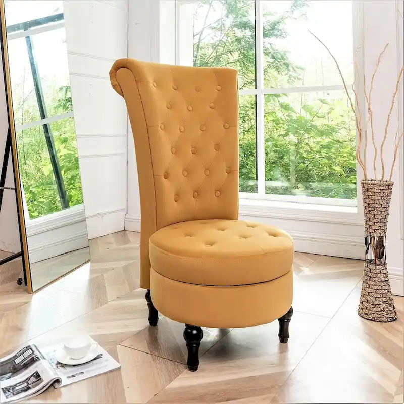 Chaise de vanité haute Gosser 20 en velours large