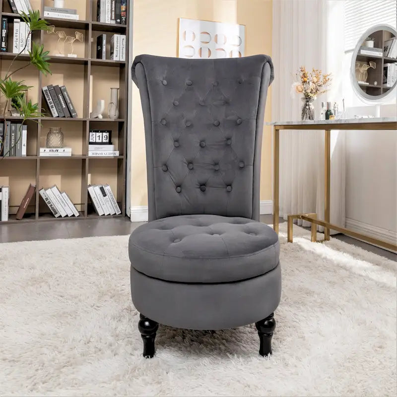 Chaise de vanité haute Gosser 20 en velours large
