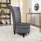 Chaise de vanité haute Gosser 20 en velours large
