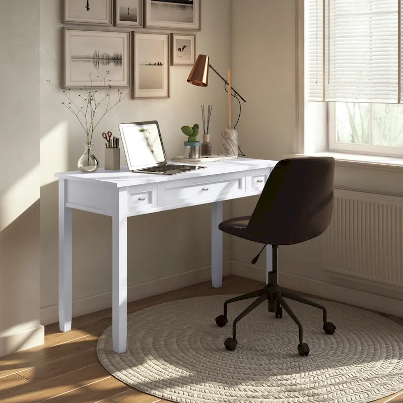 Bureau d'écriture de transition 1 place en bois massif multicolore