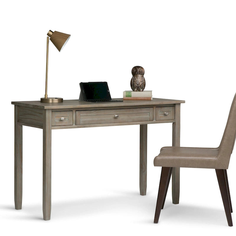 Bureau d'écriture de transition 1 place en bois massif multicolore