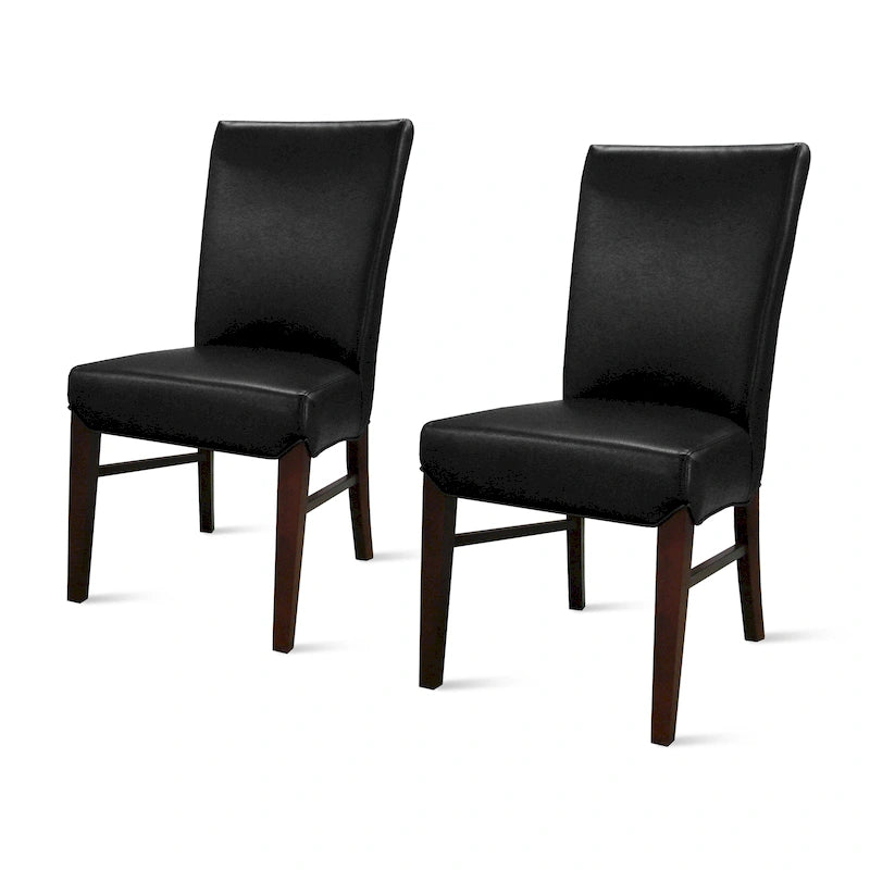 Chaises de salle à manger en cuir reconstitué Milton (lot de 2) - na