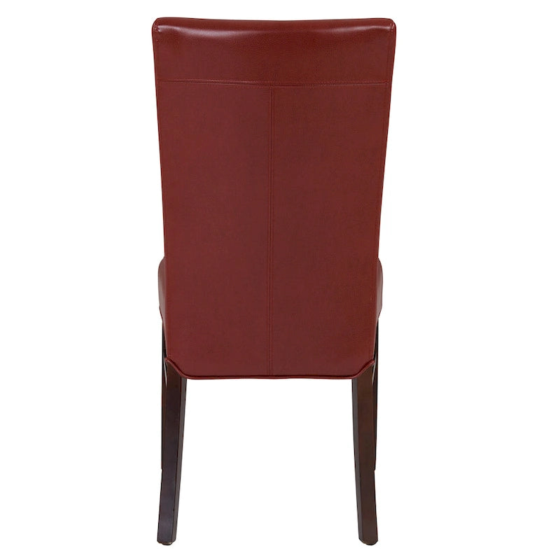 Chaises de salle à manger en cuir reconstitué Milton (lot de 2) - na