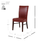 Chaises de salle à manger en cuir reconstitué Milton (lot de 2) - na
