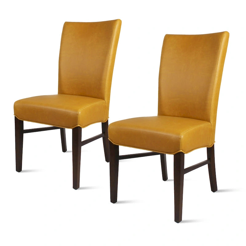 Chaises de salle à manger en cuir reconstitué Milton (lot de 2) - na