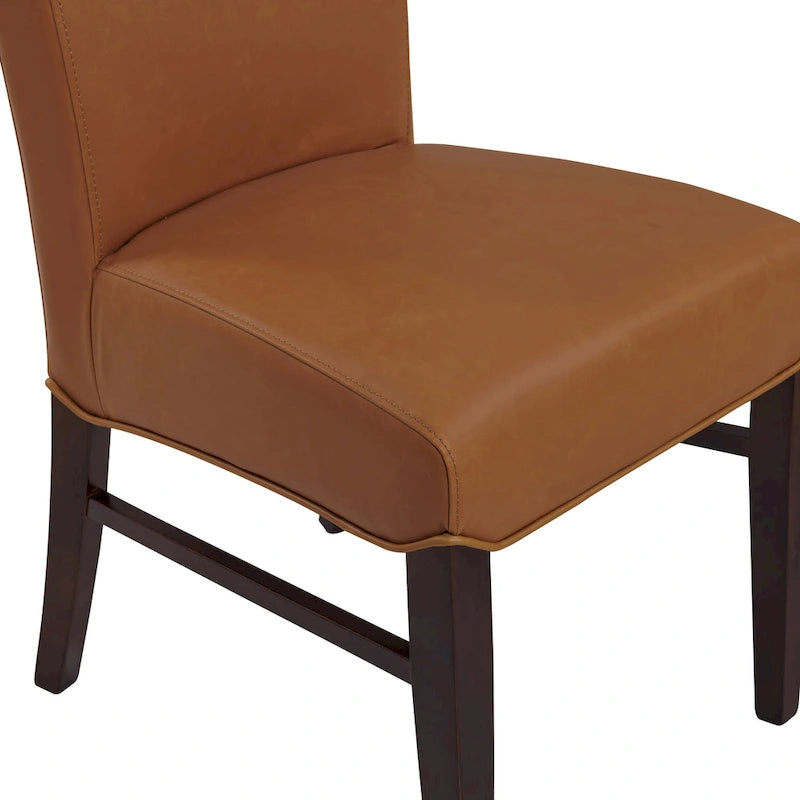 Chaises de salle à manger en cuir reconstitué Milton (lot de 2) - na