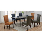 Chaises de salle à manger en cuir reconstitué Milton (lot de 2) - na